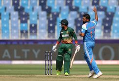 Mohammed Shami removes Taskin Ahmed to bag sixth 5-fer in IND vs BAN Champions Trophy 2025 clash [Watch]
