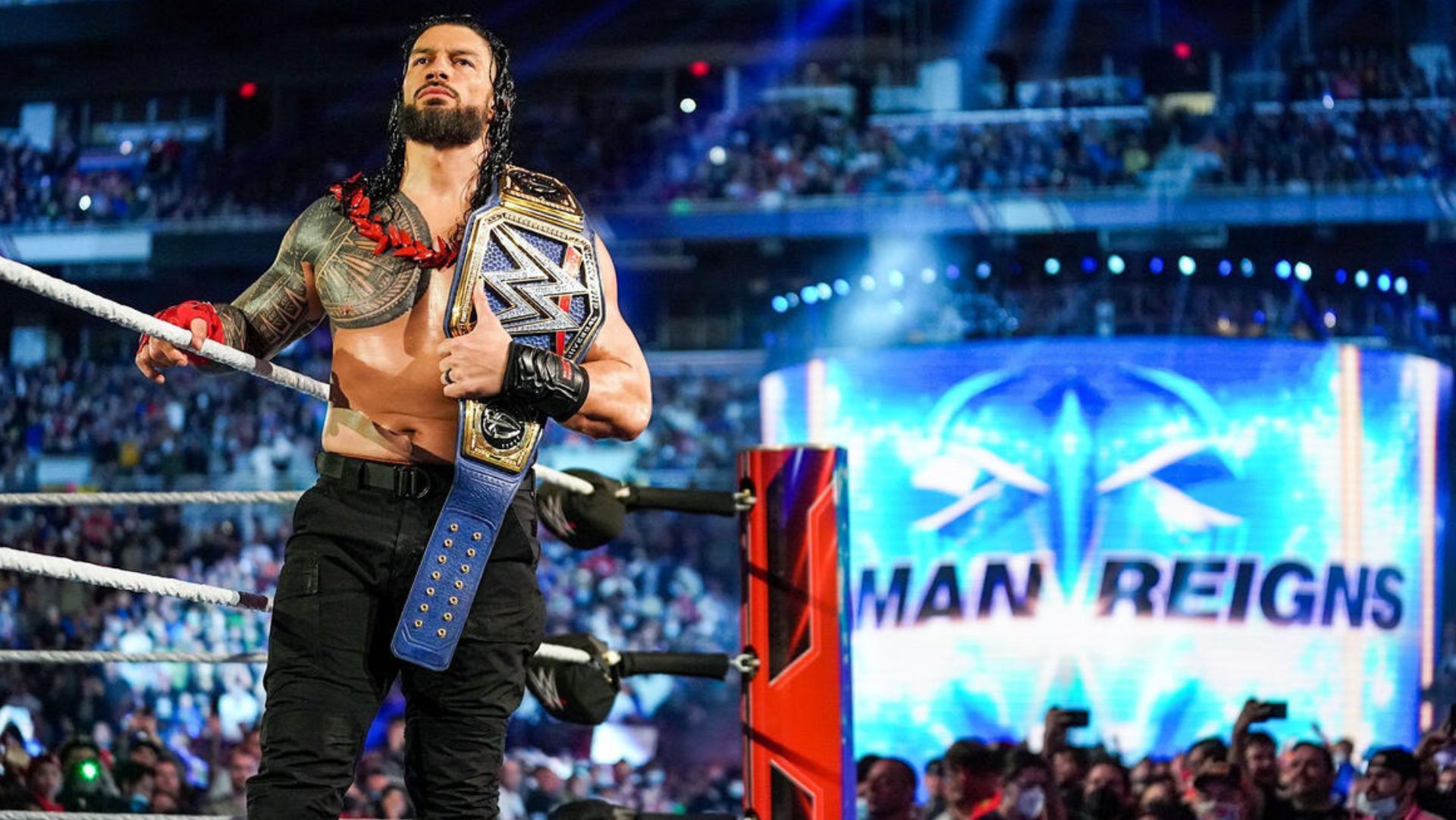 Roman Reigns returned at SummerSlam 2024 to save Cody Rhodes. [Image Source: WWE.com]