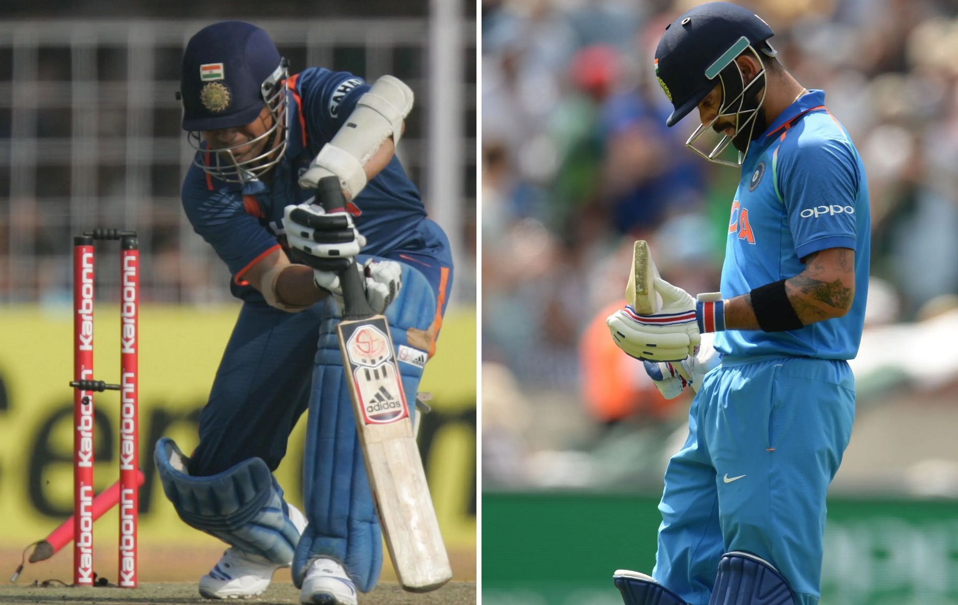 Tendulkar and Kohli fell early in India