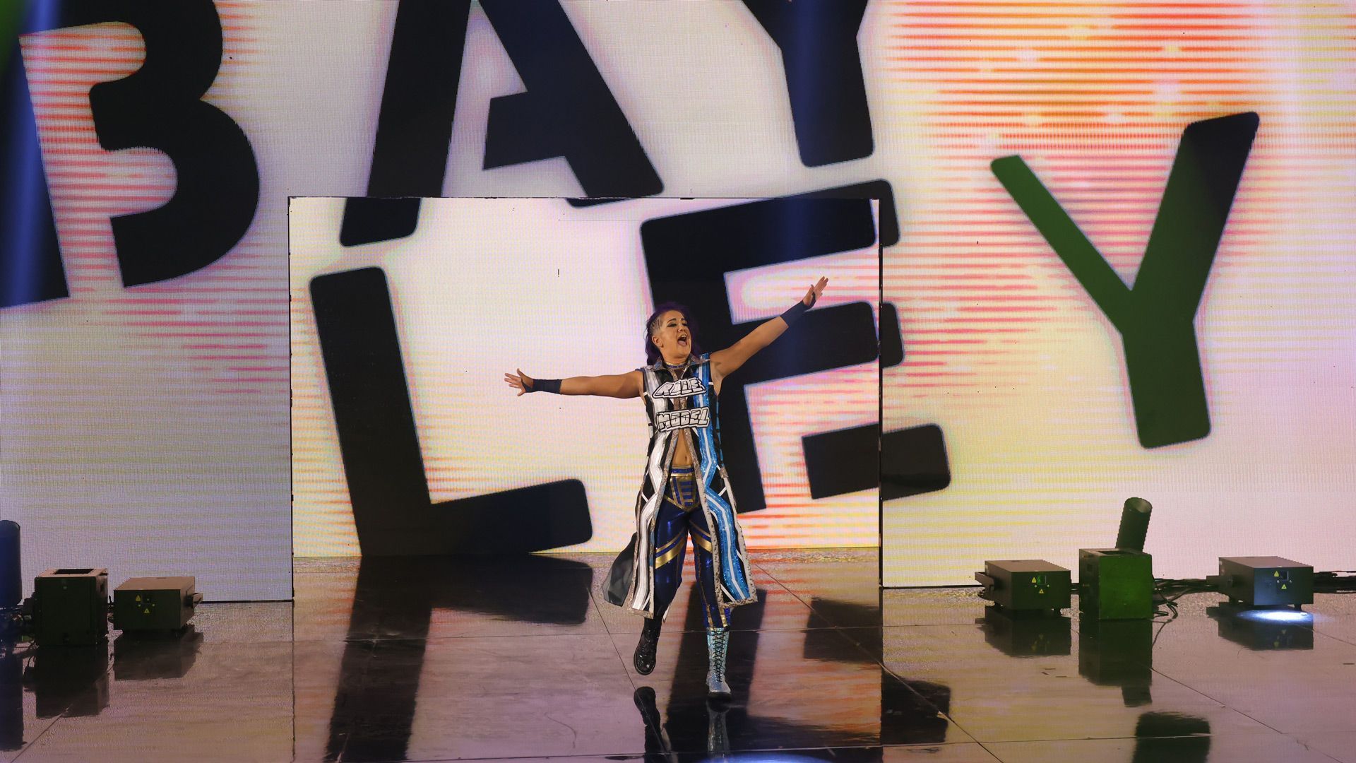 Bayley greets the WWE Universe on SmackDown