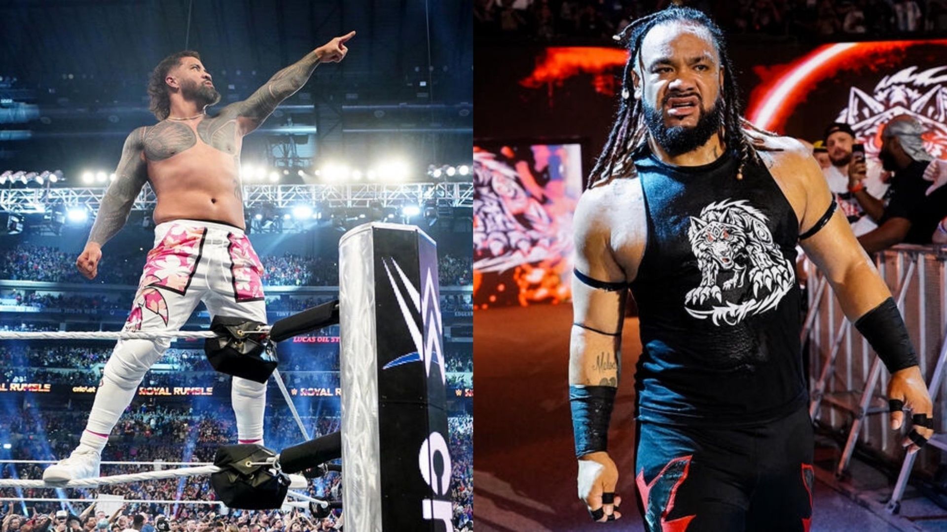 Jey Uso (L); Jacob Fatu (R) [Images from WWE.com]