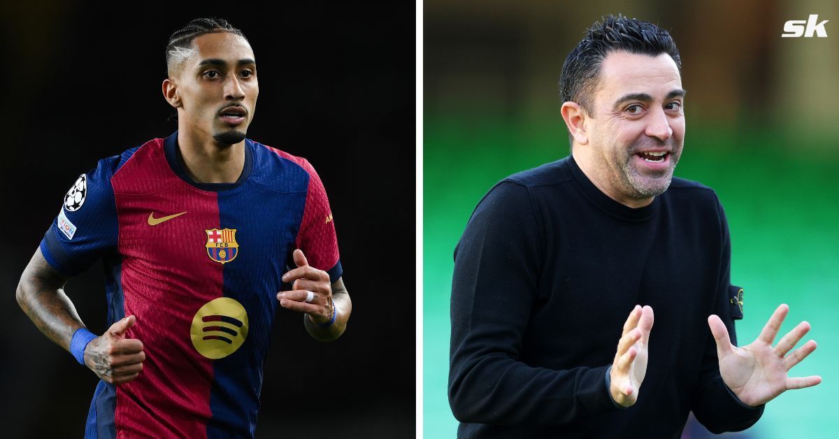 Raphinha opens up on Xavi impact after remarkable return to form (Source: Both images from Getty)