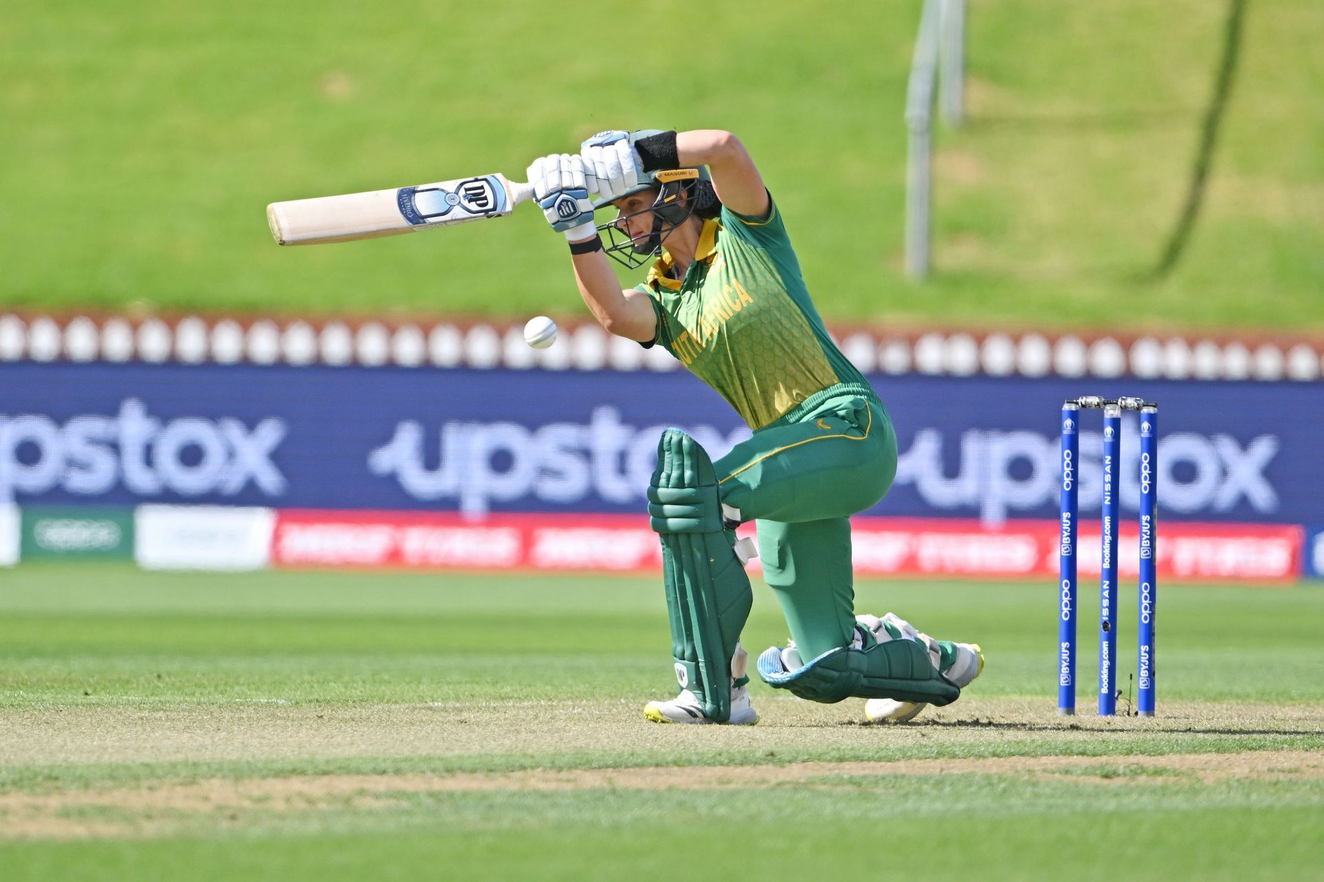 Picture Perfect: Laura Wolvaardt unleashing her trademark cover drive (File image; Getty).