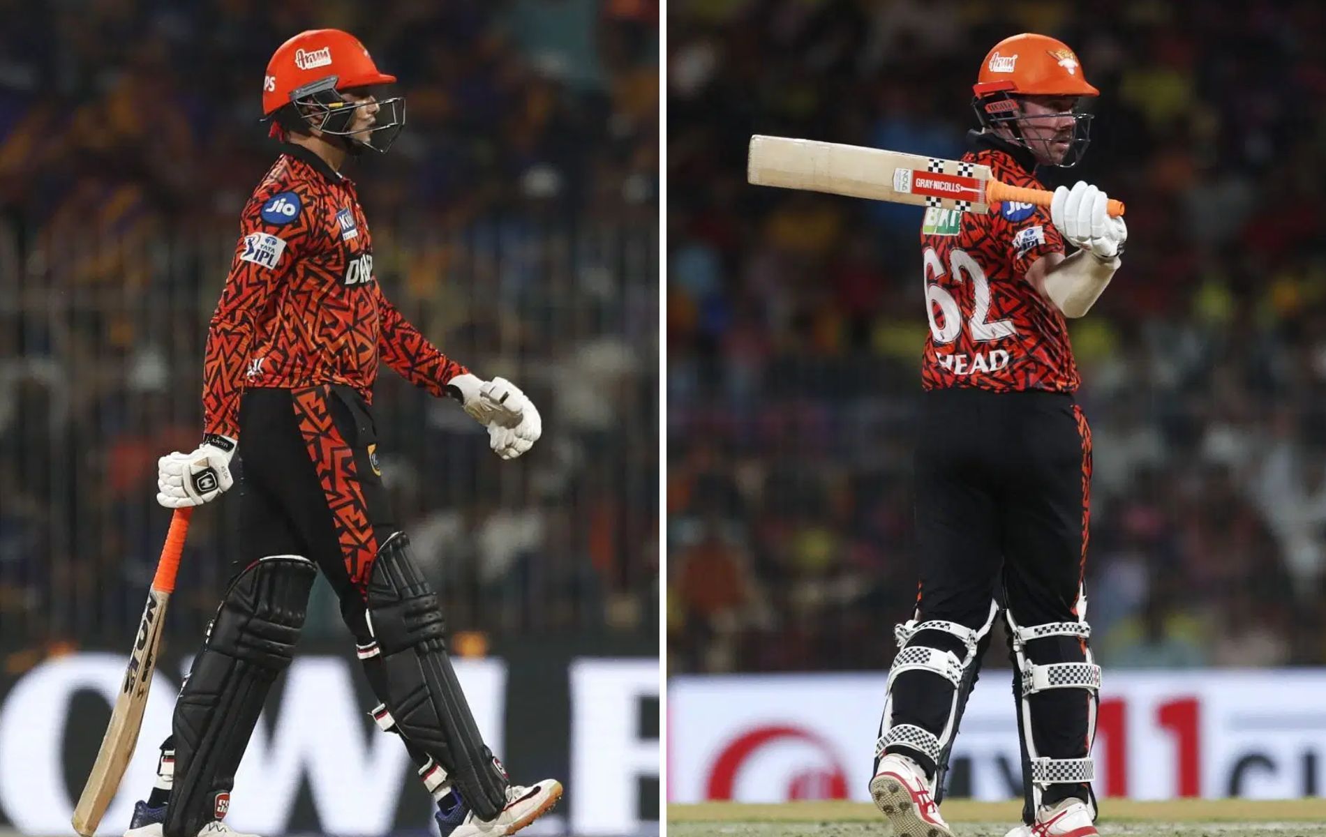 Abhishek Sharma (left) and Travis Head (right). (Pics: Getty Images).