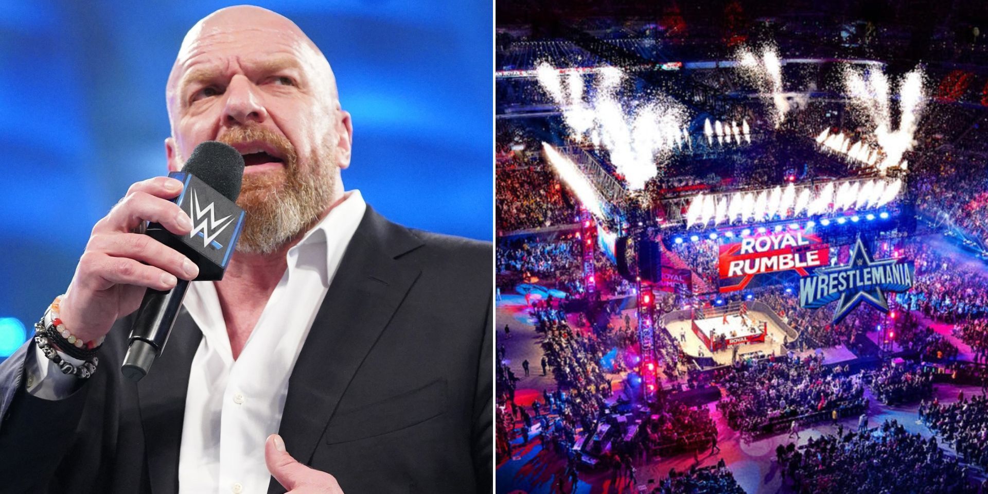 Triple H had a surprise for the fans (Images via WWE.com)