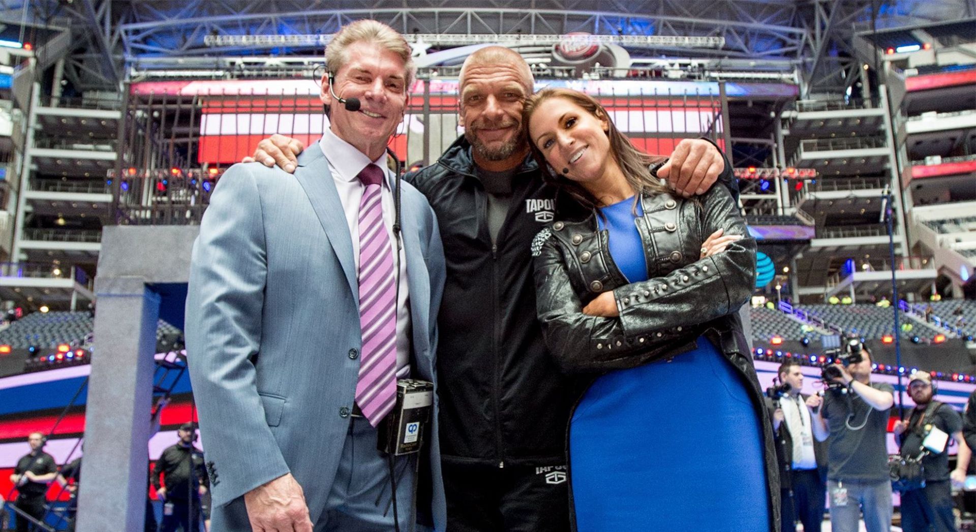 Vince McMahon, Triple H and Stephanie McMahon! (Credits: Vince McMahon