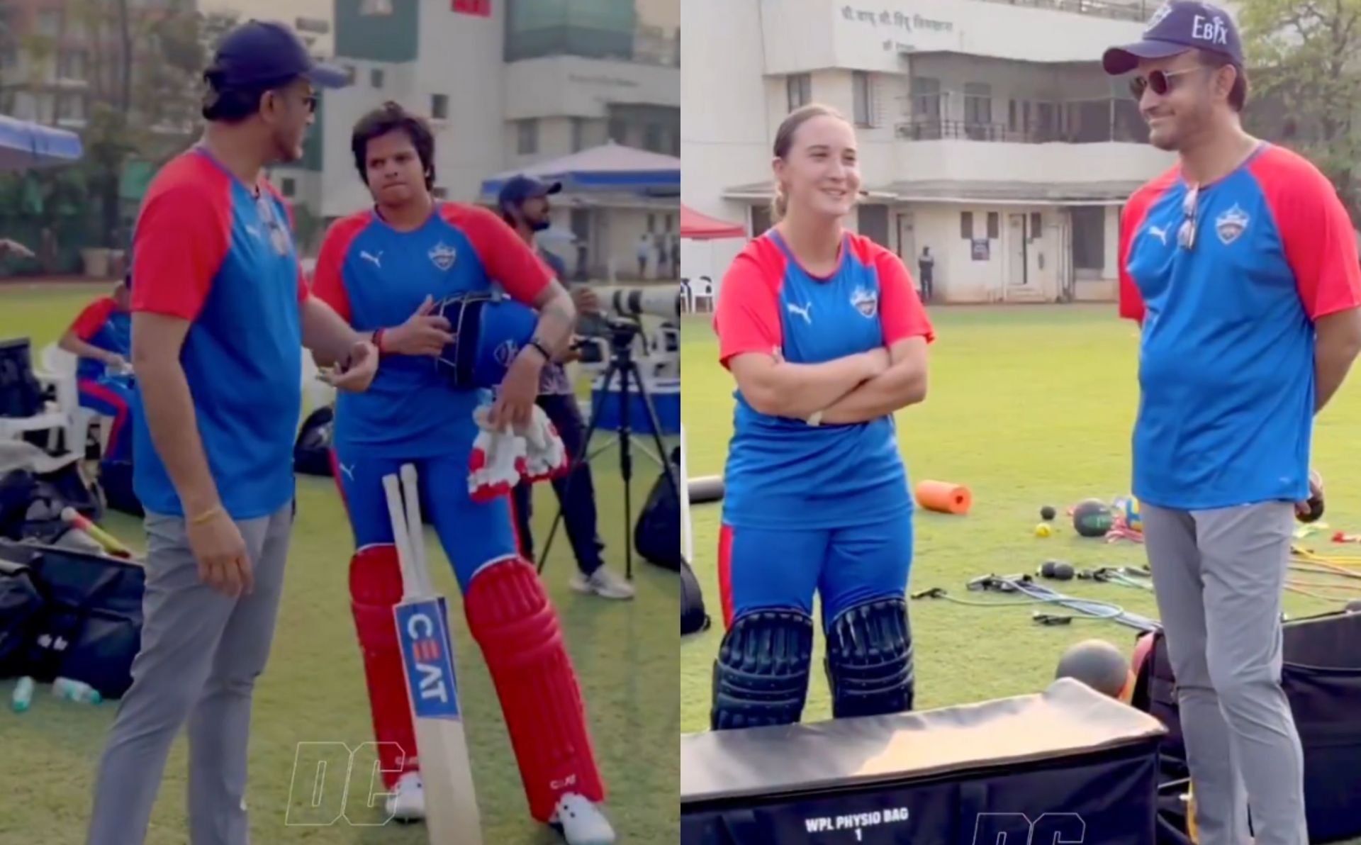 Sourav Ganguly in DC camp. (Images: Instagram - Delhi Capitals)