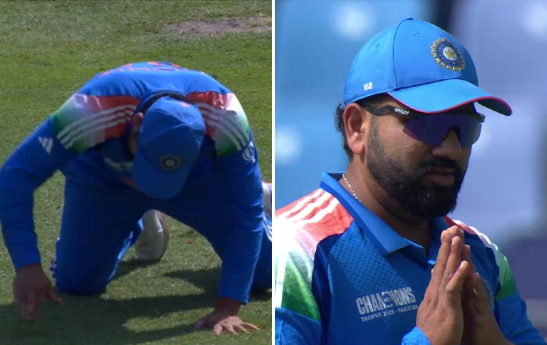 Rohit Sharma was visibly upset with himself after dropping a simple catch. (Pics: JioStar).