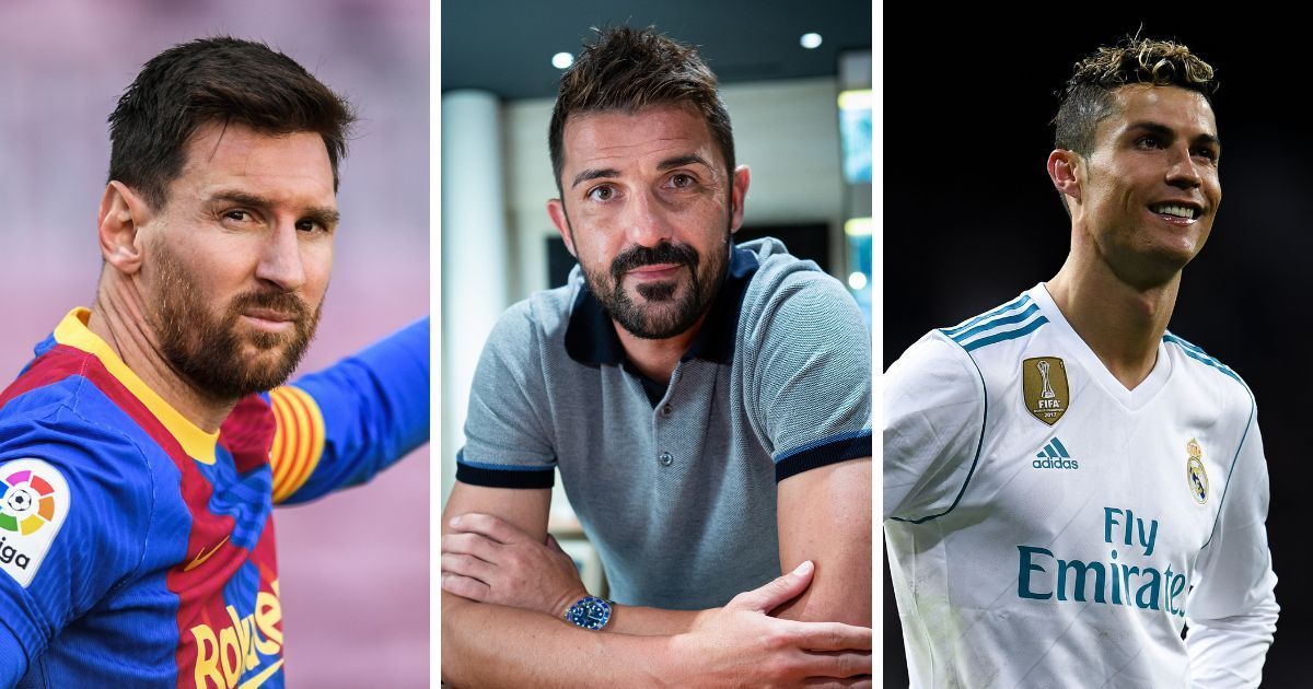 L to R: Lionel Messi, David Villa and Cristiano Ronaldo (All images sourced from Getty)