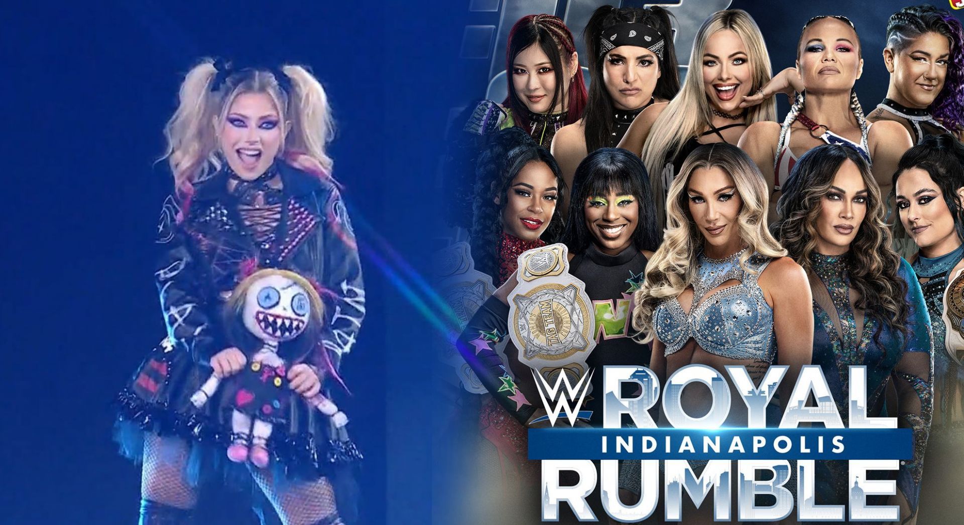 Alexa Bliss made her return at 2025 Royal Rumble! (Credits: WWE UK Twitter and WWE Twitter)