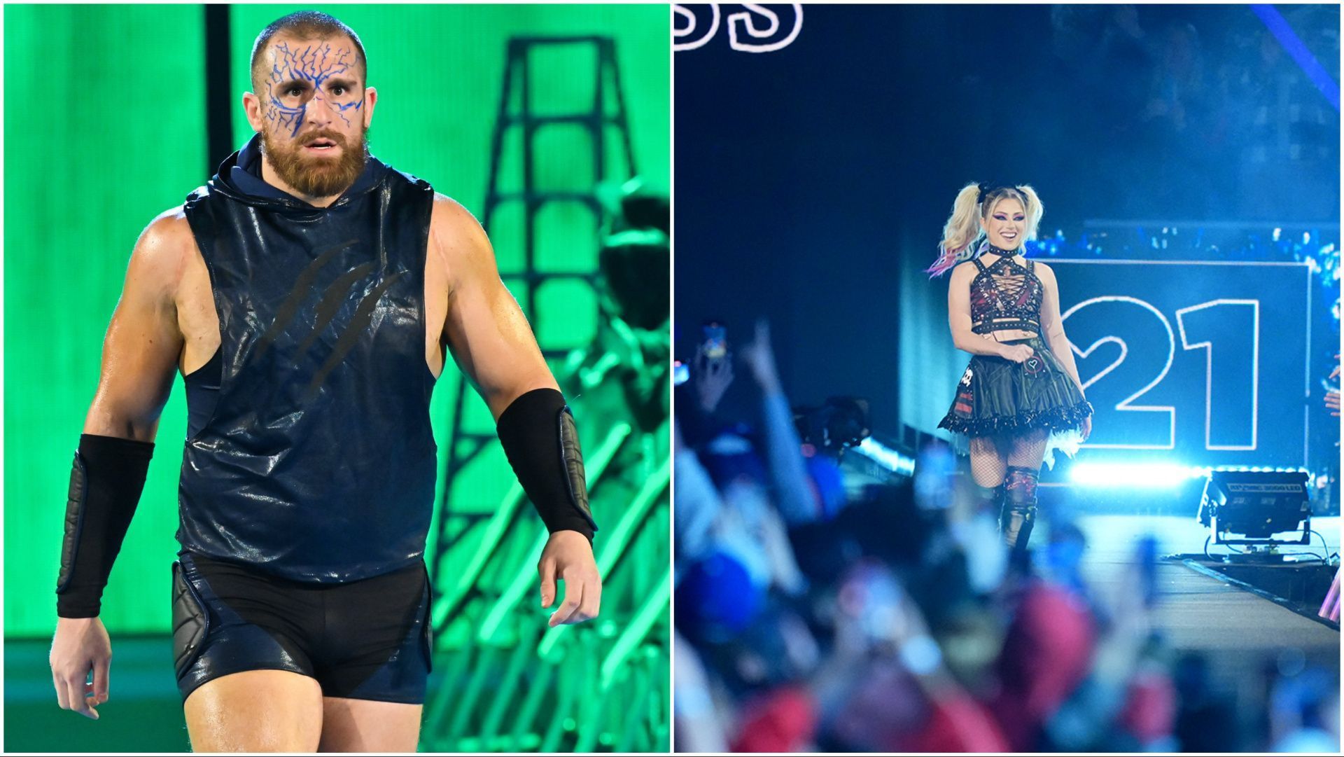 Mojo Rawley and Alexa Bliss in WWE