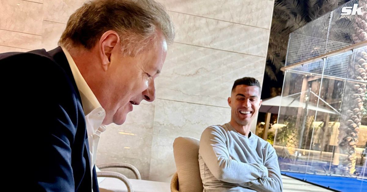 Cristiano Ronaldo links up with Piers Morgan in Saudi Arabia