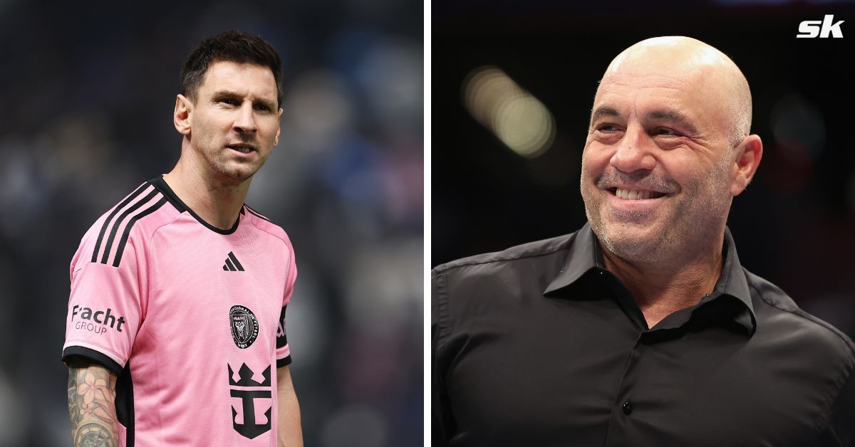 L to R: Lionel Messi and Joe Rogan (All images sourced from Getty)