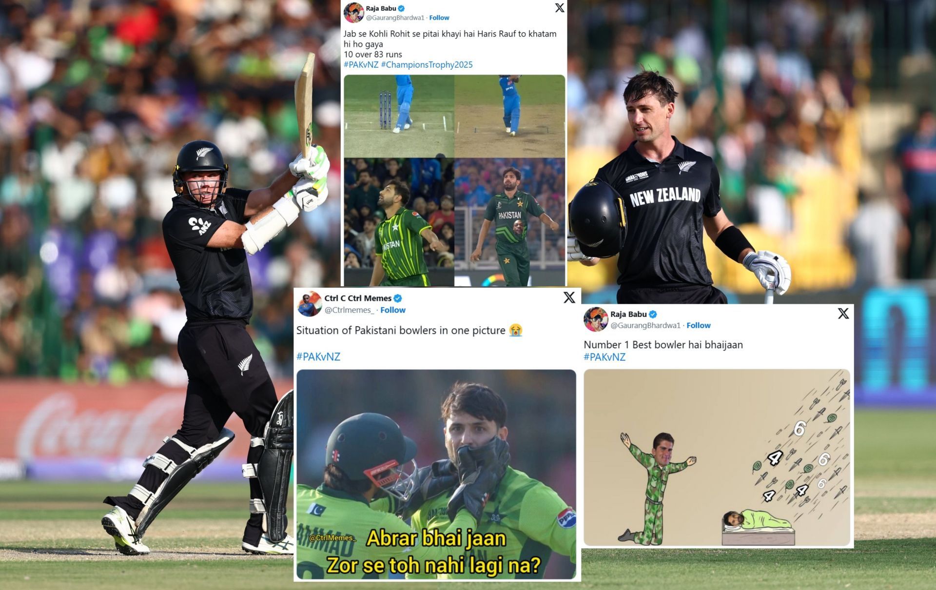 “Zor se toh nahi lagi na?” – Top 10 funny memes as New Zealand score 320/5 vs Pakistan in 1st match of ICC Champions Trophy 2025