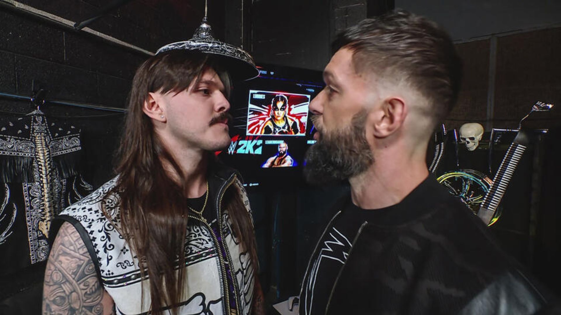 Dominik Mysterio and Finn Balor backstage on RAW [Image Credits: WWE.com]