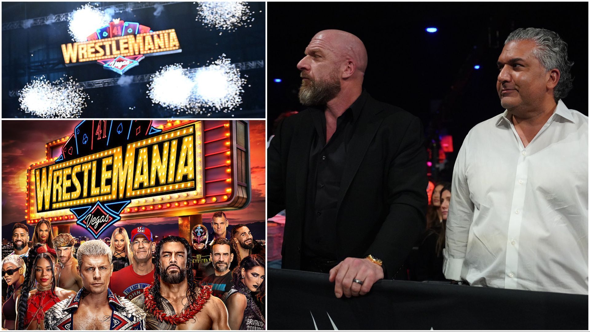 WWE WrestleMania 41 logo, WWE CCO Triple H and President Nick Khan