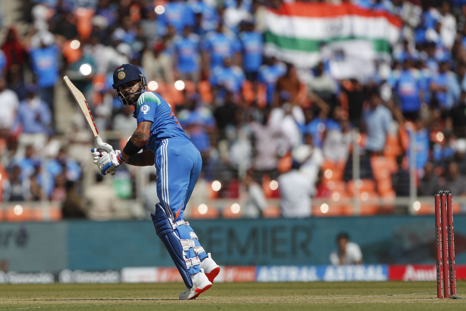 Virat Kohli struck seven fours and a six during his 52-run knock. [P/C: Getty]