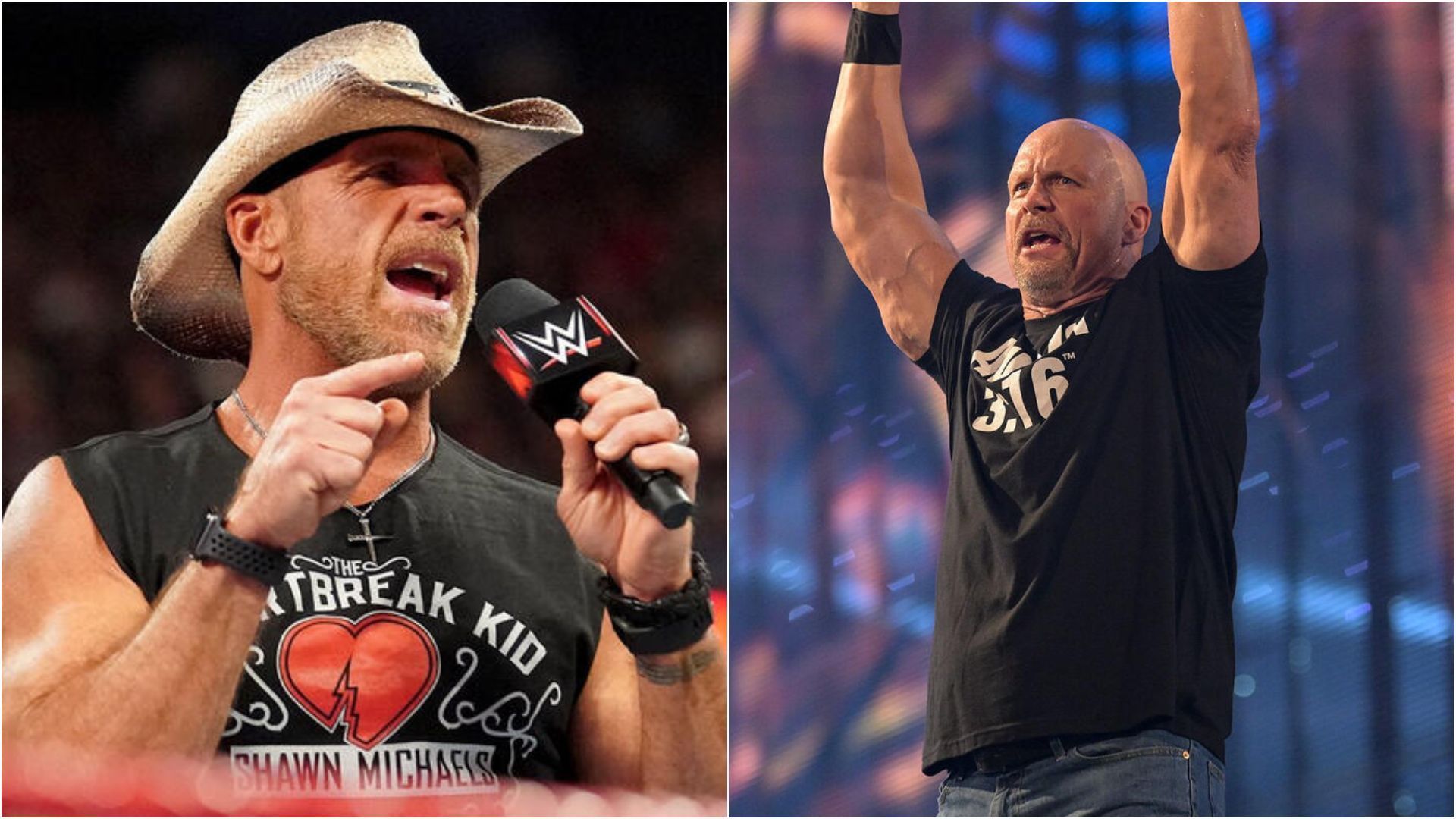 Shawn Michaels (L) Stone Cold Steve Austin (R) (Image credits: wwe.com)