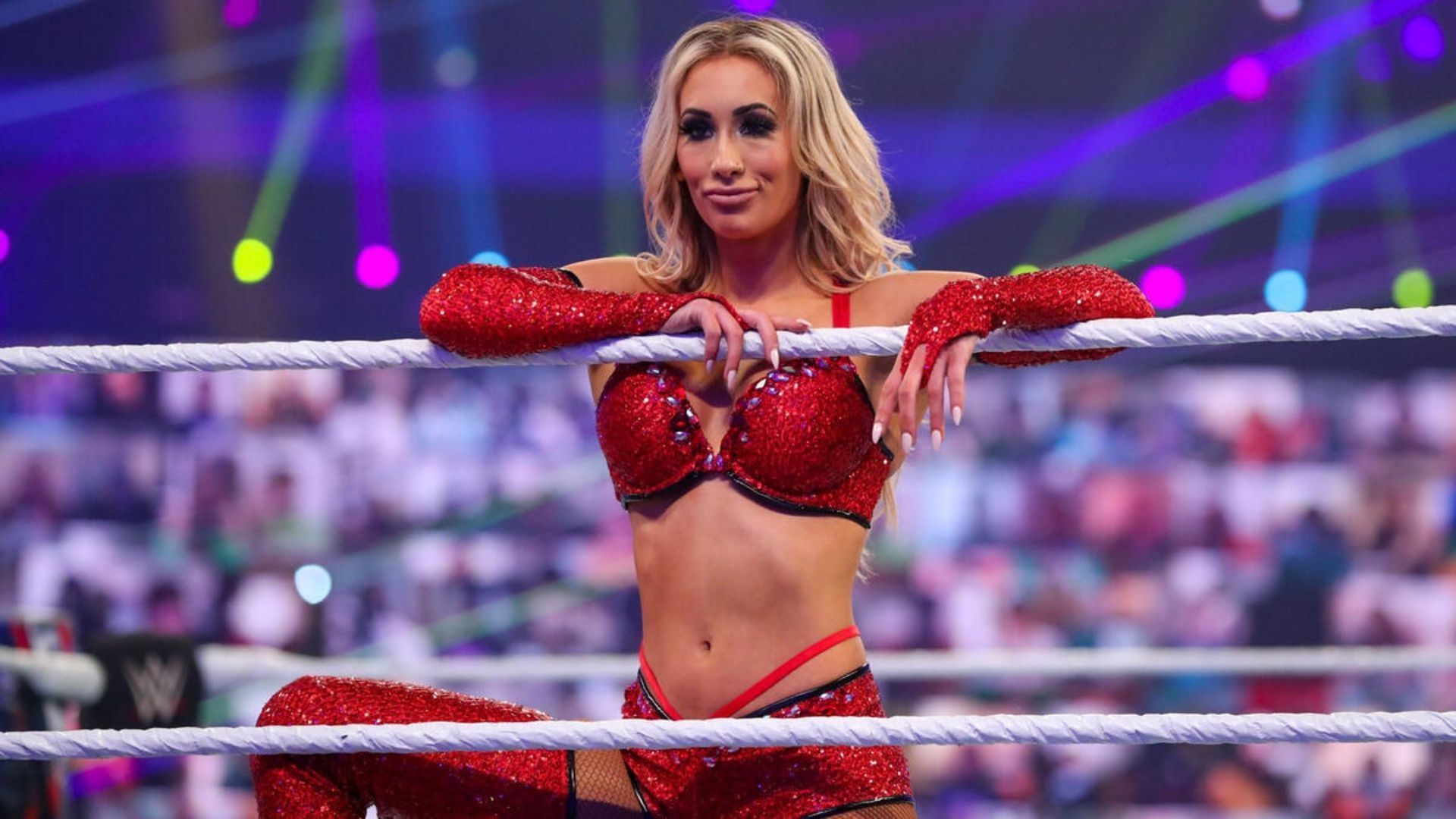 The Most Beautiful Superstar in WWE Carmella (Image via wwe.com)