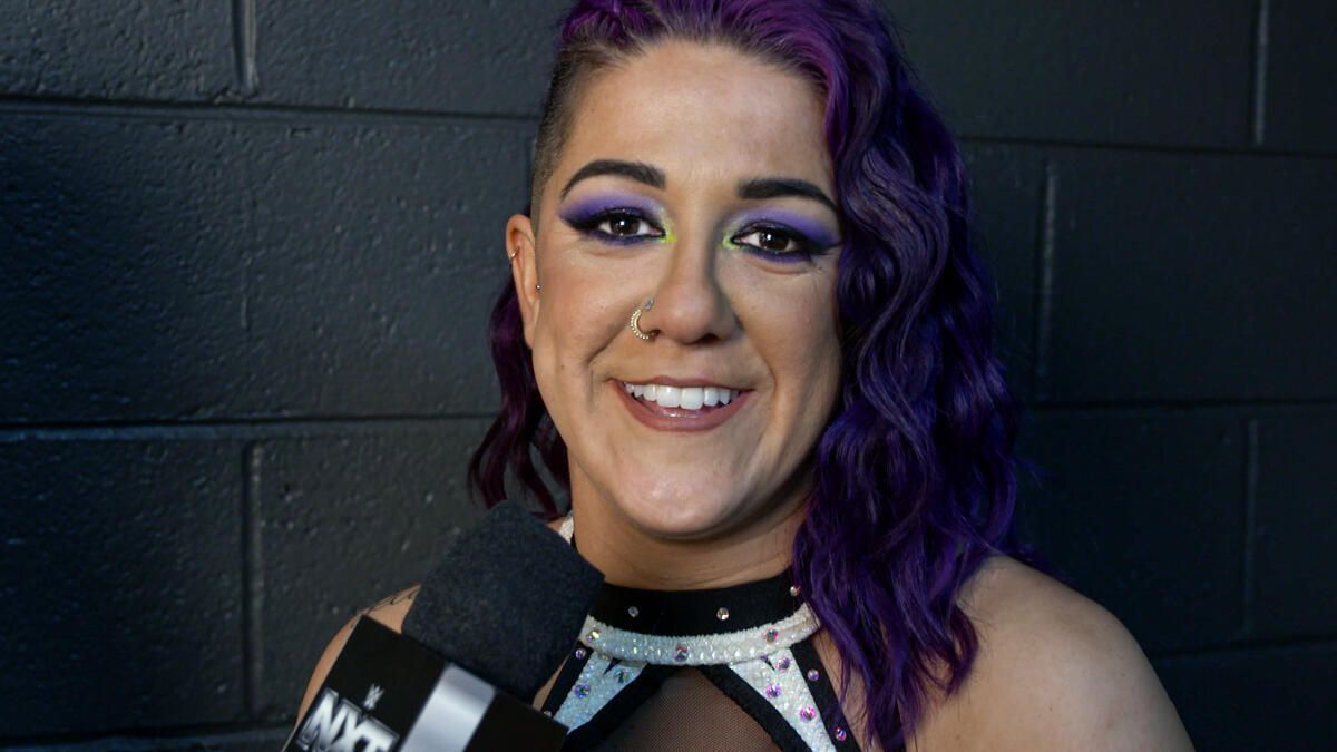 Bayley backstage on NXT (Picture Courtesy: WWE.com)