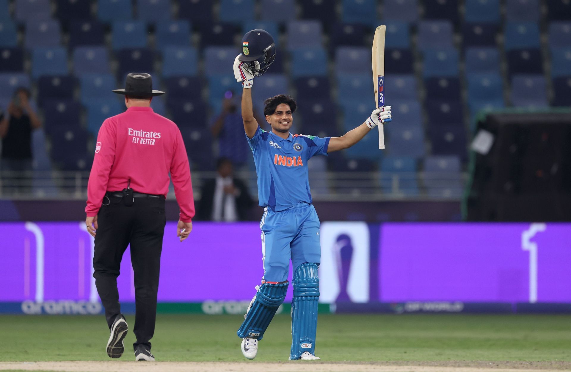 Shubman Gill scored a fine century helping India get over the line - Source: Getty