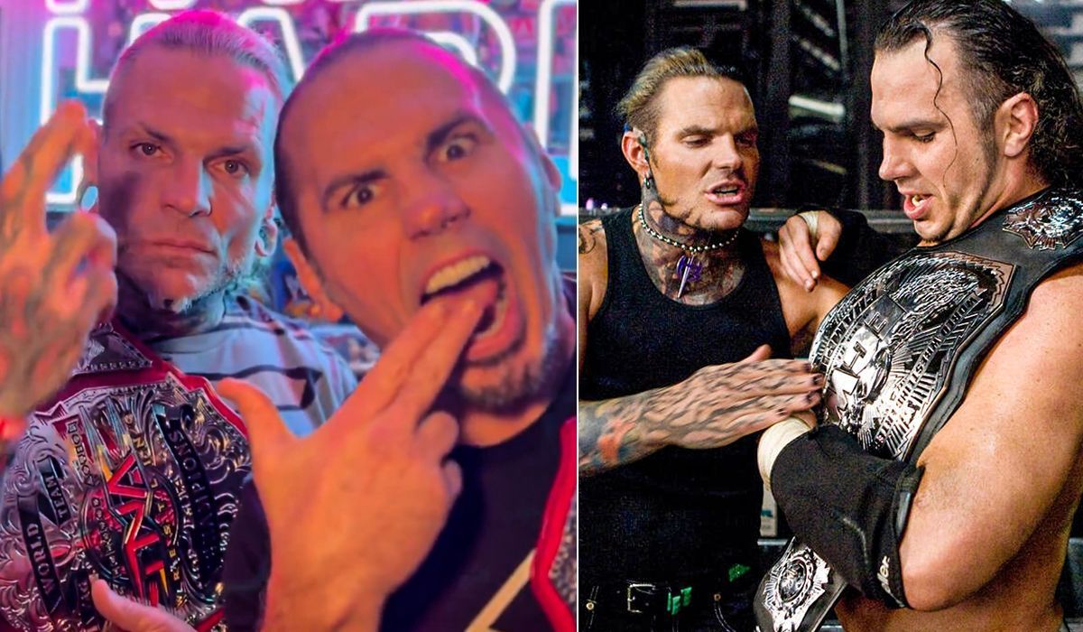 The Hardy Boyz are coming back to WWE next week. [Image credits: WWE.com &amp; Matt hardy X]