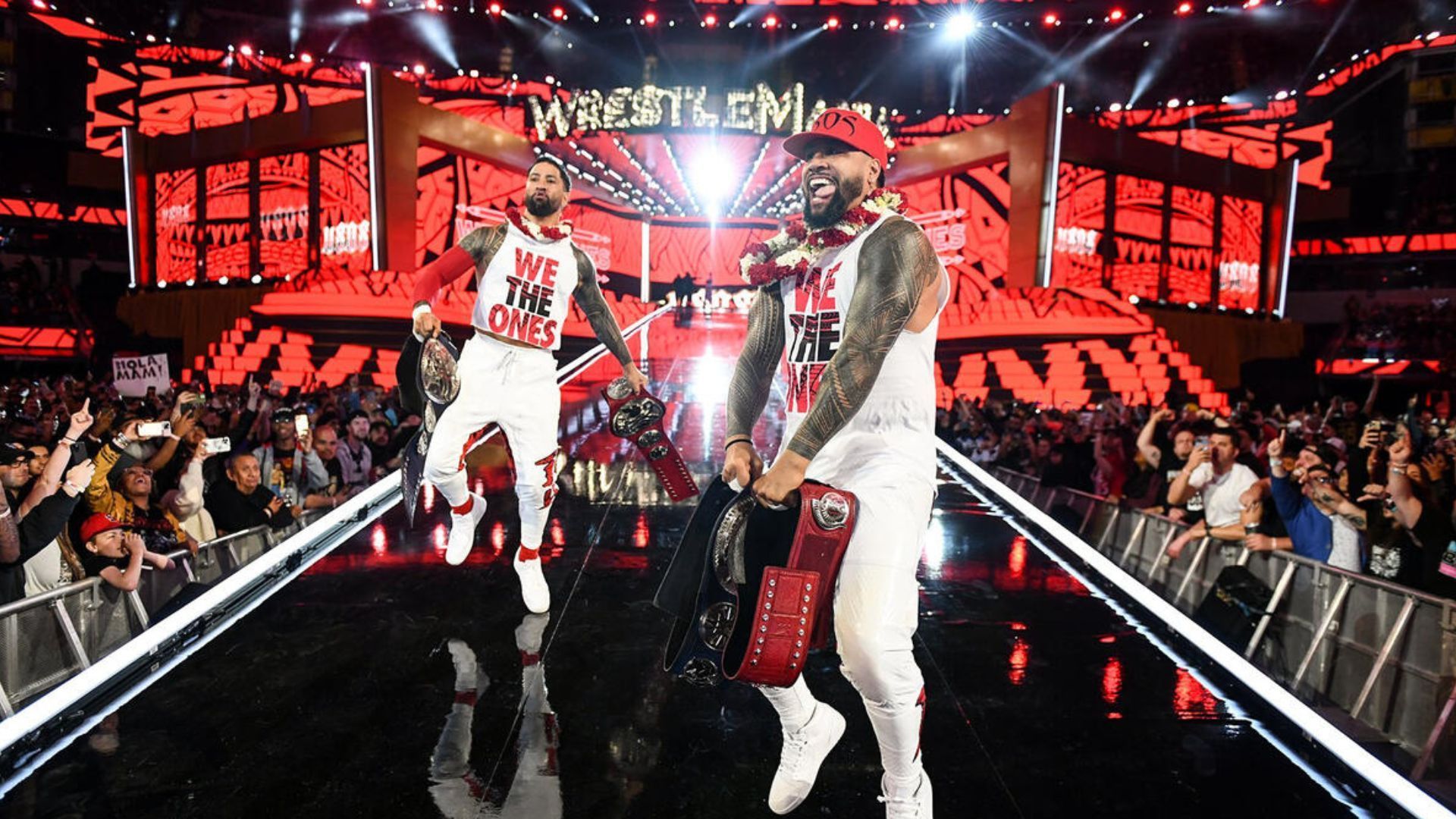 The Usos at WrestleMania 39! [Image credit: WWE.com]