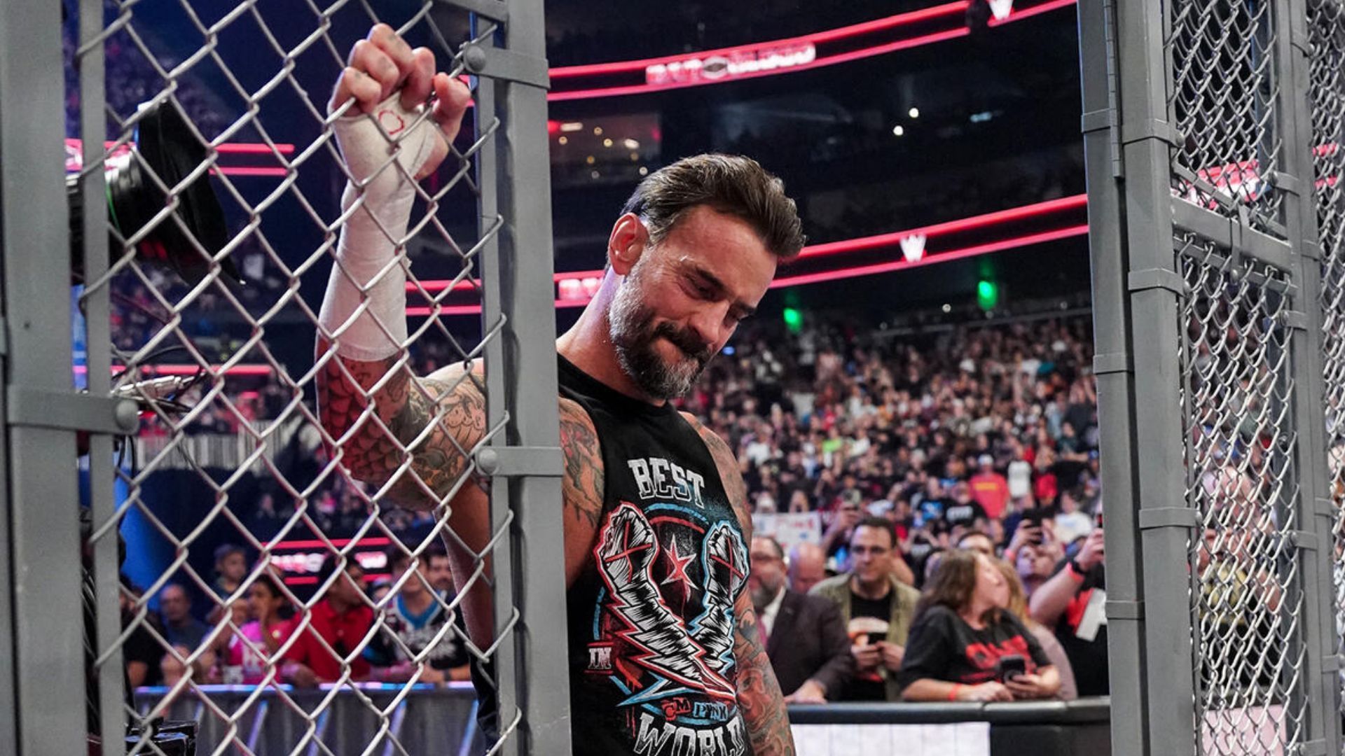 CM Punk at WWE Bad Blood 2024! [Image credit: WWE.com]