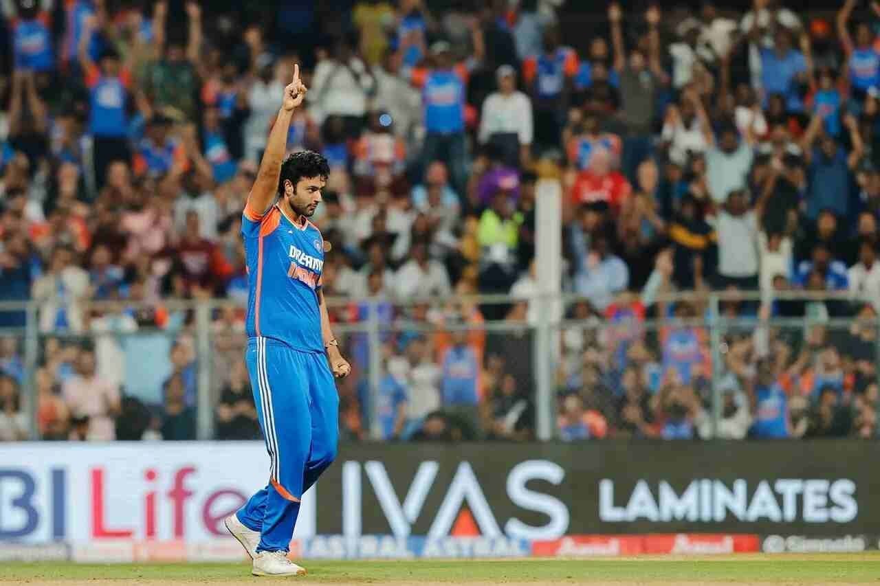 Shivam Dube picked up two wickets in the fifth T20I against England. [P/C: BCCI]