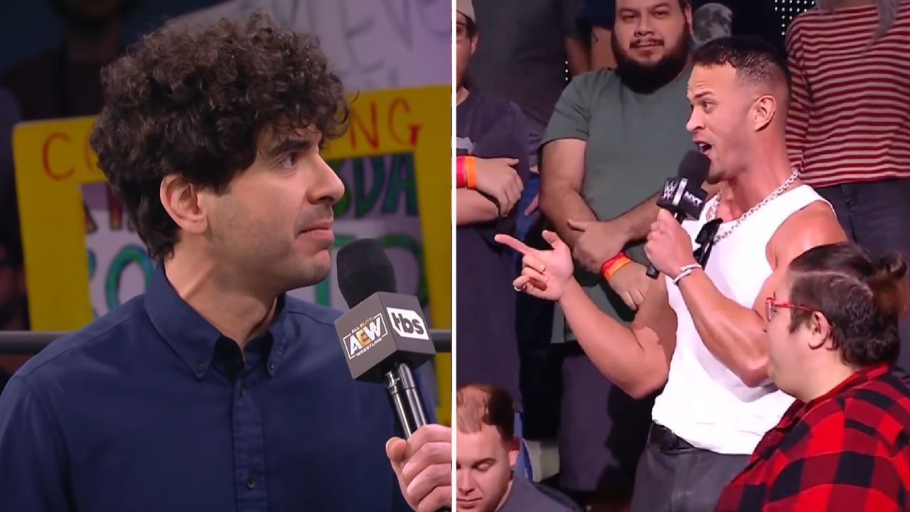 Tony Khan and Ricky Starks (via AEW