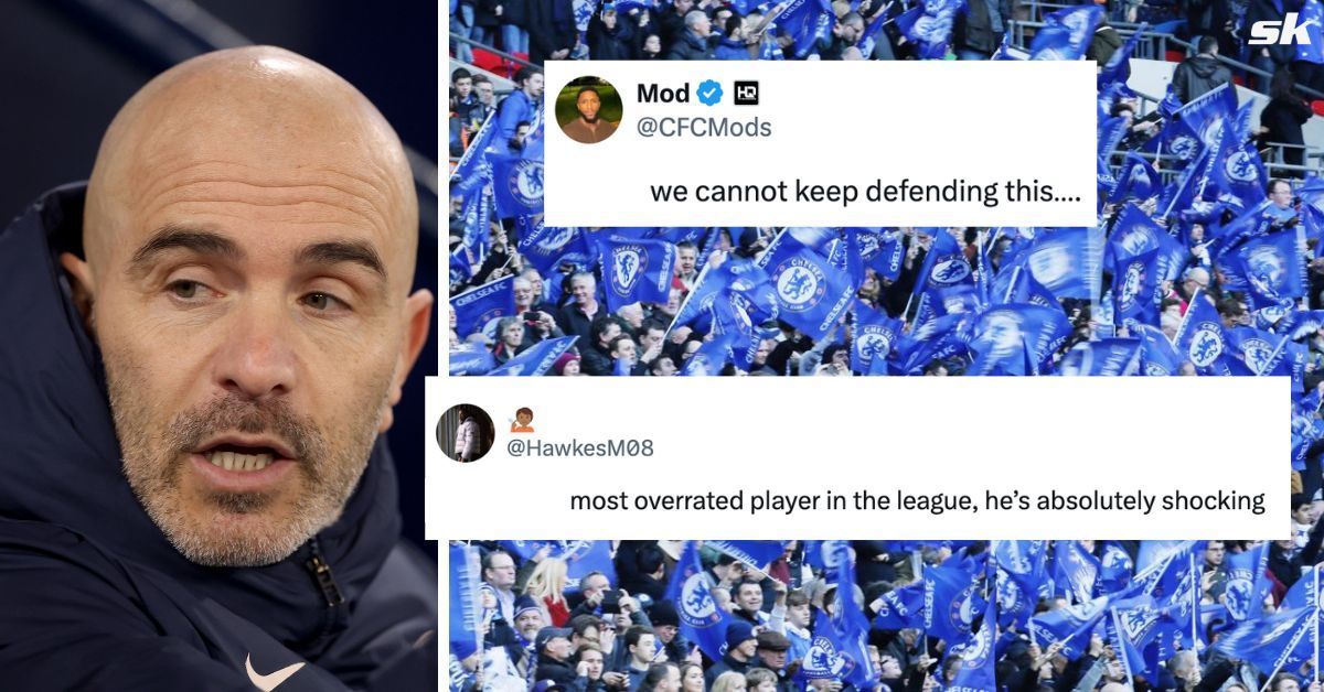 Chelsea fans slam 21-year-old star after watching him during 2-1 win over West Ham. Images via Getty, Twiter - @CFCMods , @HawkesM08