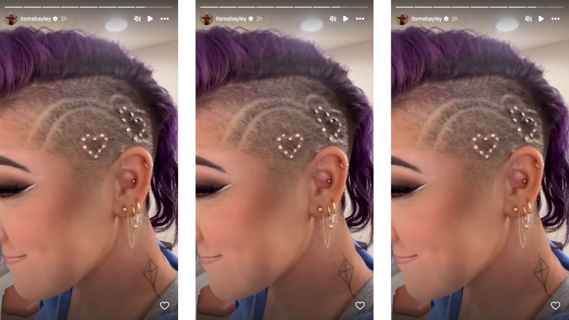 The former leader of Damage CTRL showed off a new hairstyle ahead of SmackDown. [Image credit: Screenshot of Bayley&#039;s Instagram story]