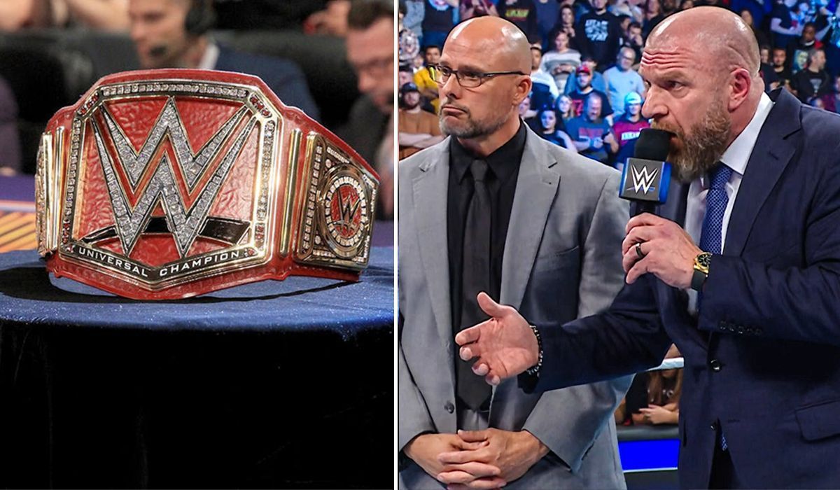 Triple H &amp; Adam Pearce are the authority figures in WWE right now. [Image credits: WWE.com]