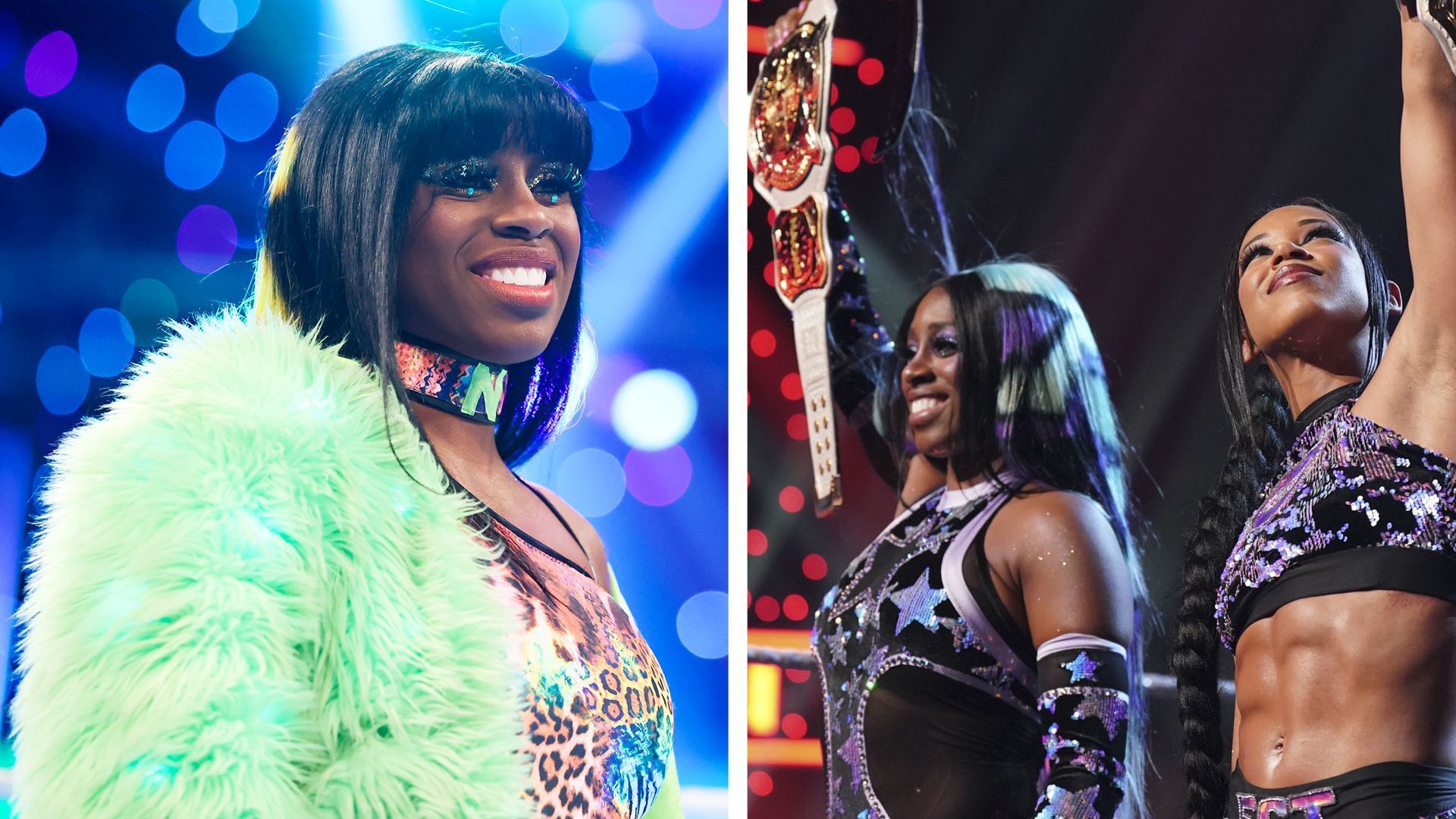 Naomi and Bianca Belair lost the WWE Tag Team Titles [Credit: WWE.com]