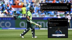 "Worst guy to get best batter in the world shouts" - Fans tear into Babar Azam as he scores just 23 in IND vs PAK 2025 Champions Trophy match