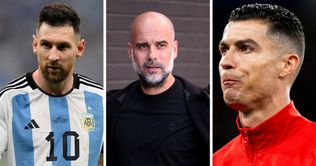 "He's an incredible threat" - When Pep Guardiola named the player who can compete with Lionel Messi and Cristiano Ronaldo