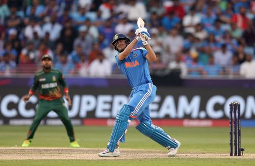 Shubman Gill struck nine fours and two sixes during his unbeaten 101-run knock. [P/C: Getty]