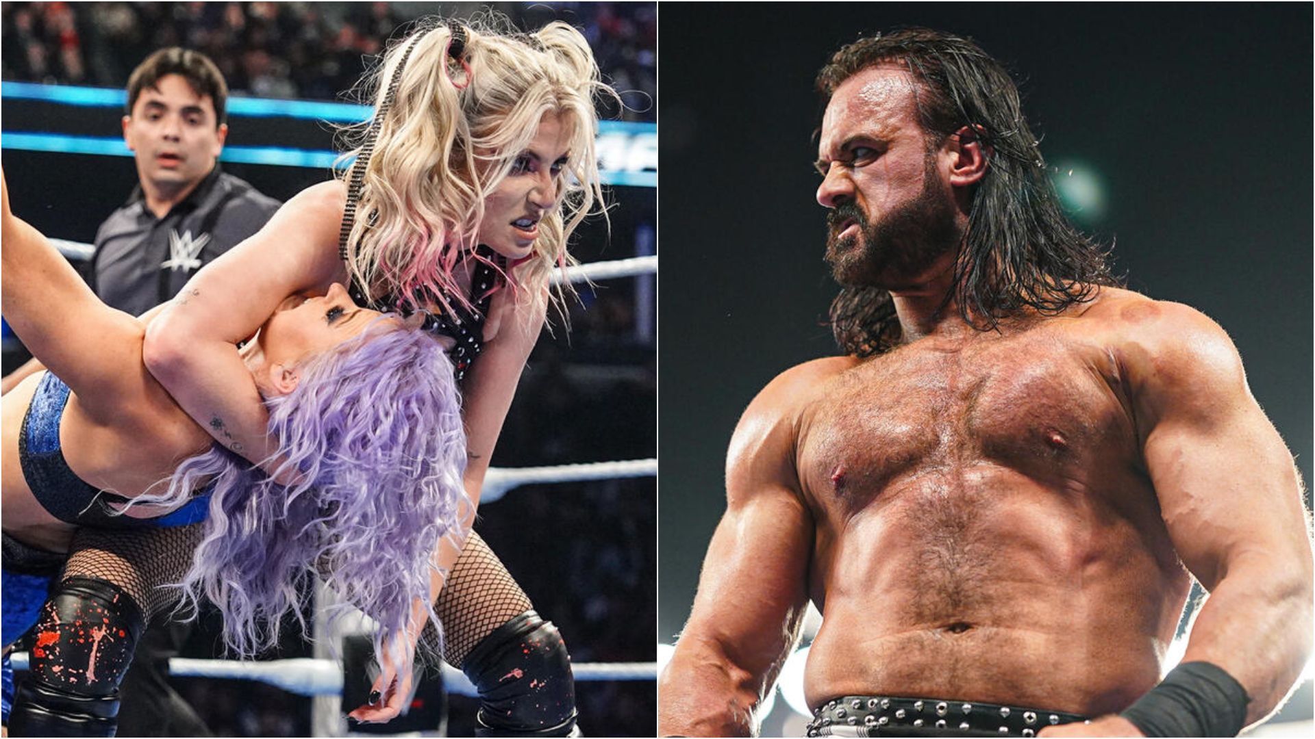 Alexa Bliss (L) Drew McIntyre (R) (Image credits: wwe.com)