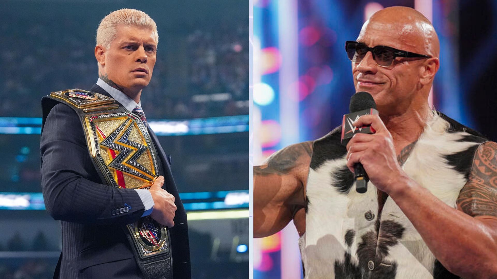 The Rock made two announcements on WWE SmackDown. [Images Source: WWE.com]