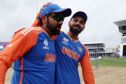 Rohit Sharma gestures Virat Kohli to hit a boundary from dressing room ahead of winning moment in IND vs PAK Champions Trophy 2025 clash [Watch]