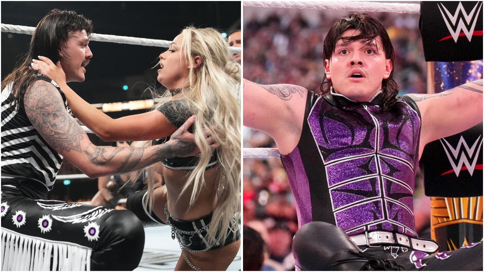 Dominik Mysterio and Liv Morgan of the Judgment Day. (Photos: WWE.com)