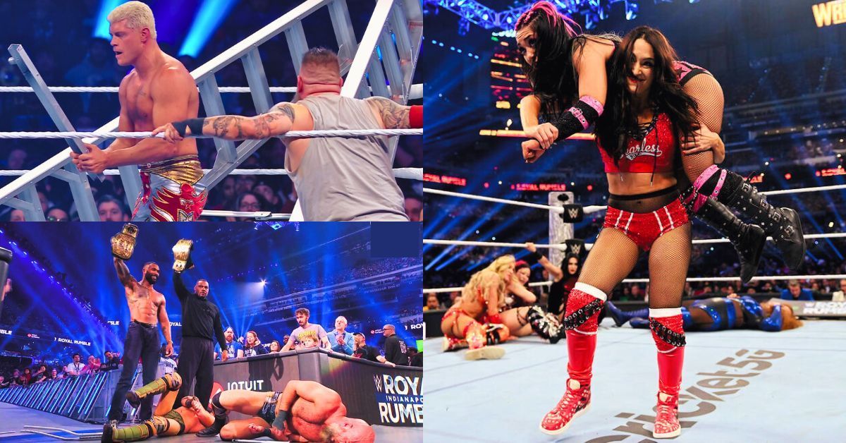 We got a hard hitting WWE Royal Rumble 2025 with a brutal ladder match and some big returns! [Image credits: WWE.com, Screenshots from WWE Royal Rumble on Sony LIV]