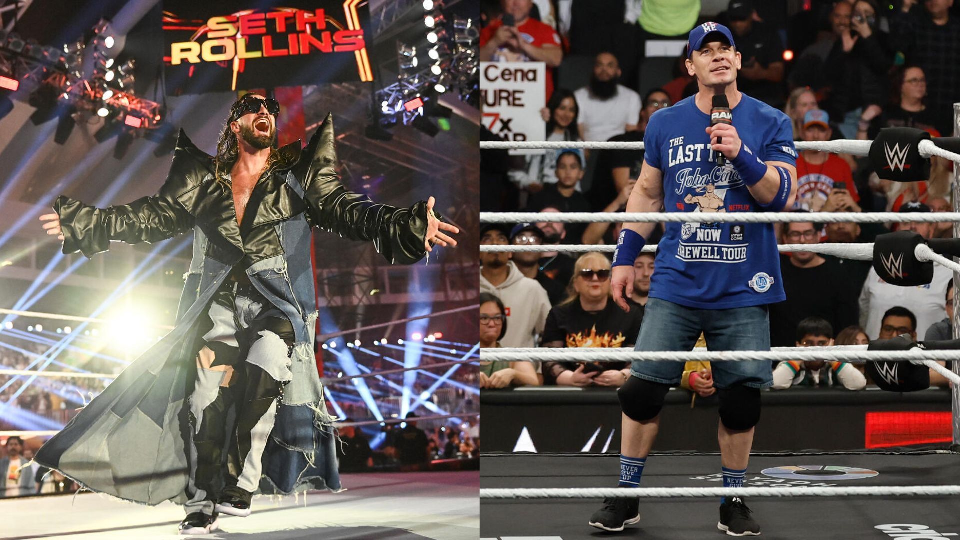 Seth Rollins and John Cena were rivals in WWE! [Image credits: WWE.com]