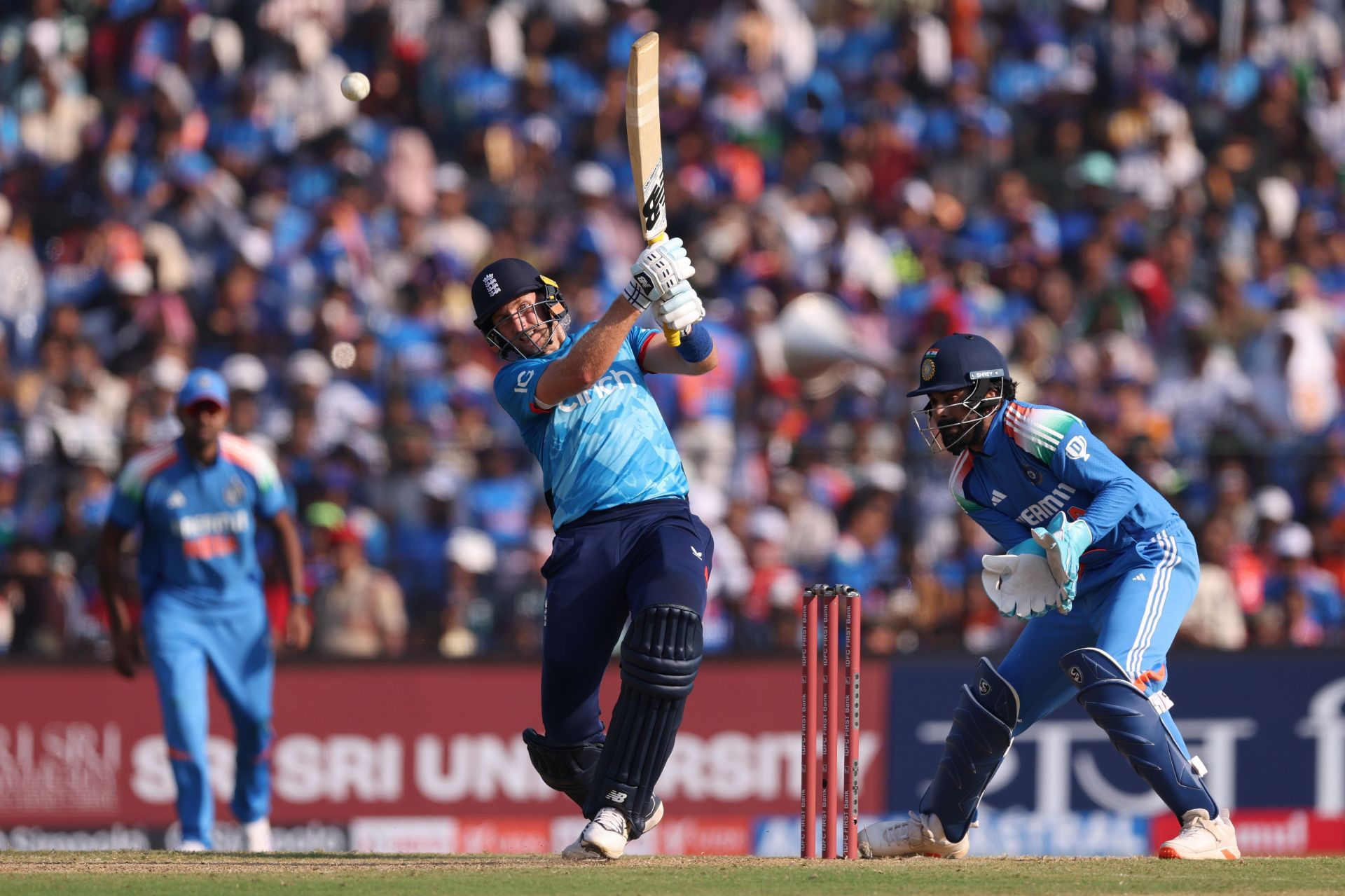 Rahul had several hits and misses behind the stumps in the England ODIs [Credit: Getty]