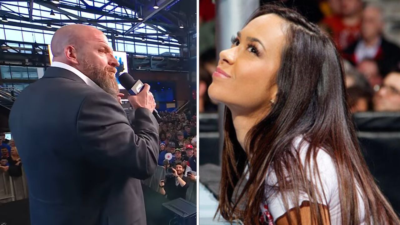 Triple H and AJ Lee (via WWE