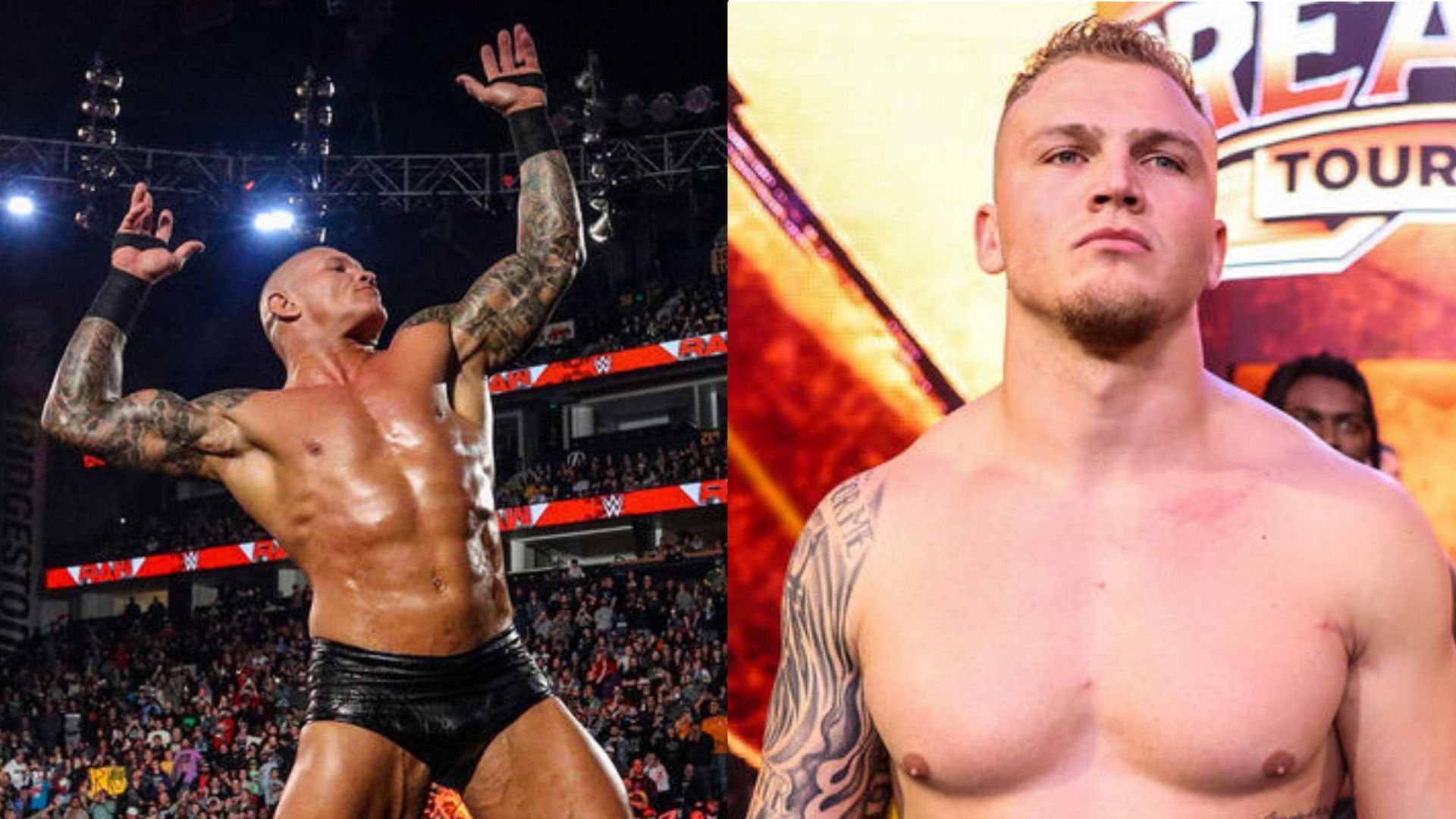 WWE stars Randy Orton and Myles Borne (Photo credit: WWE.com)