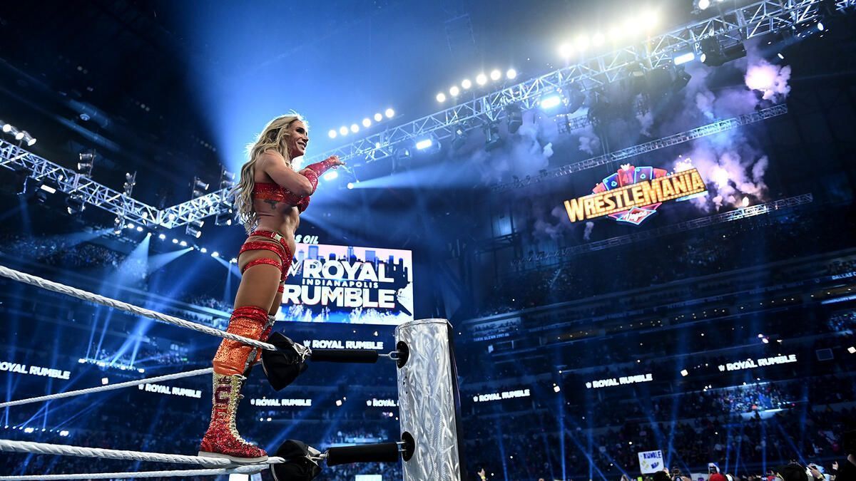 Charlotte Flair won the 30-woman Royal Rumble match! (Image from WWE.com)