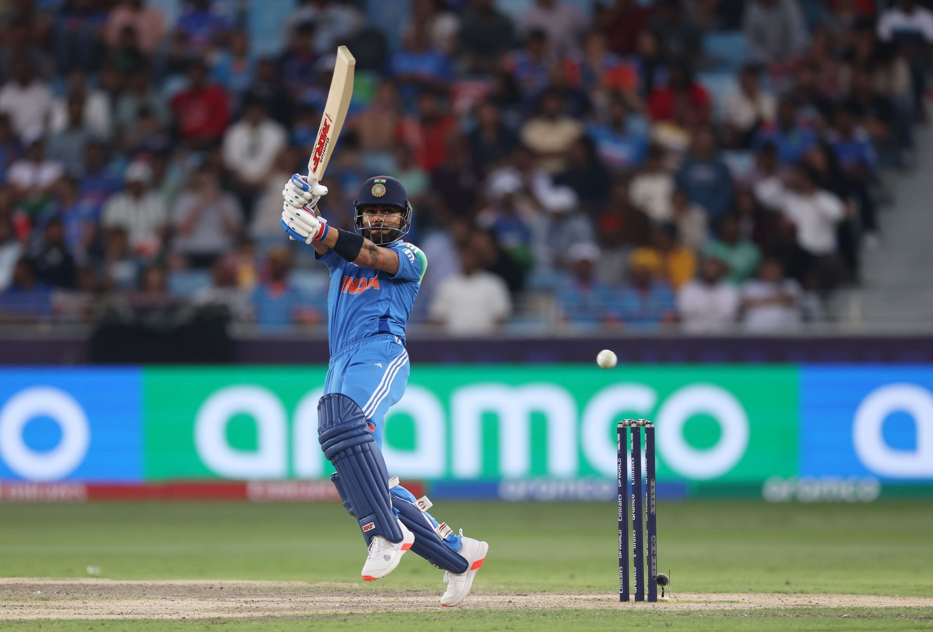 Virat Kohli batting during the India vs Bangladesh ICC Champions Trophy 2025 match - Source: Getty