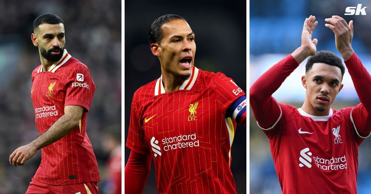 Mohamed Salah, Virgil van Dijk, and Trent Alexander-Arnold