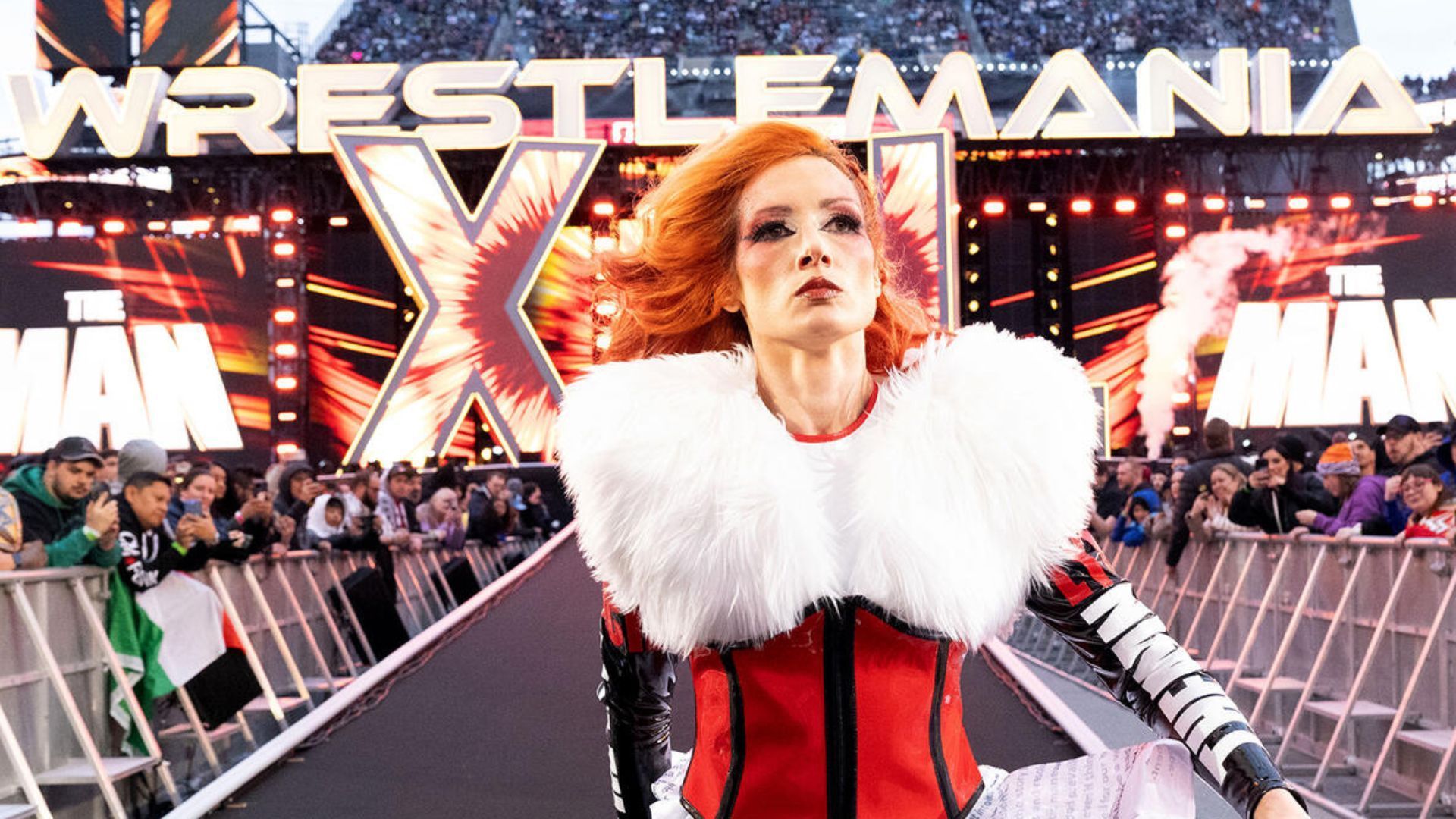 Becky Lynch at WrestleMania XL! [Image credit: WWE.com]